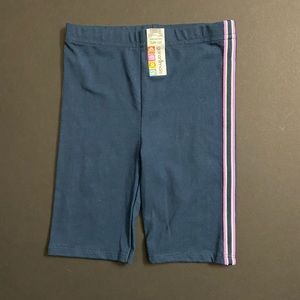 Girls Navy Taped Shorts